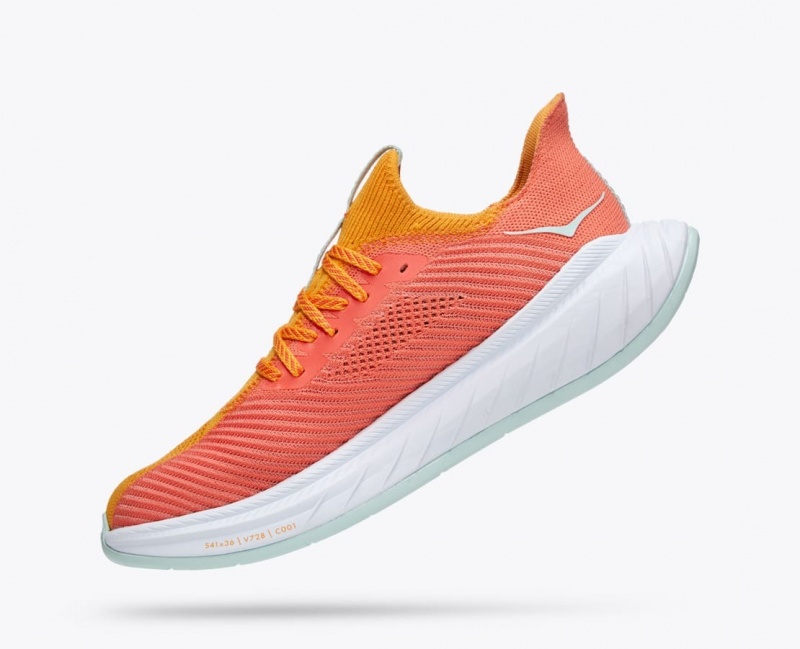 HOKA Carbon X 3 Men's Running Shoes Orange / Coral | QHO653927