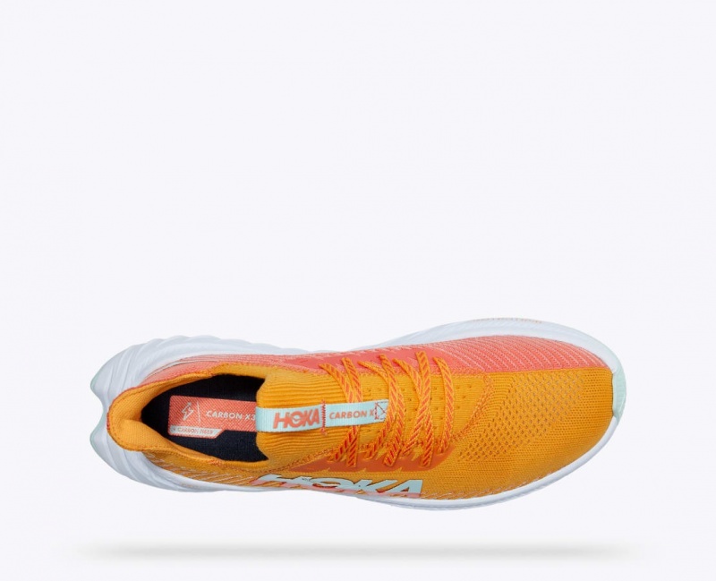 HOKA Carbon X 3 Men's Running Shoes Orange / Coral | QHO653927