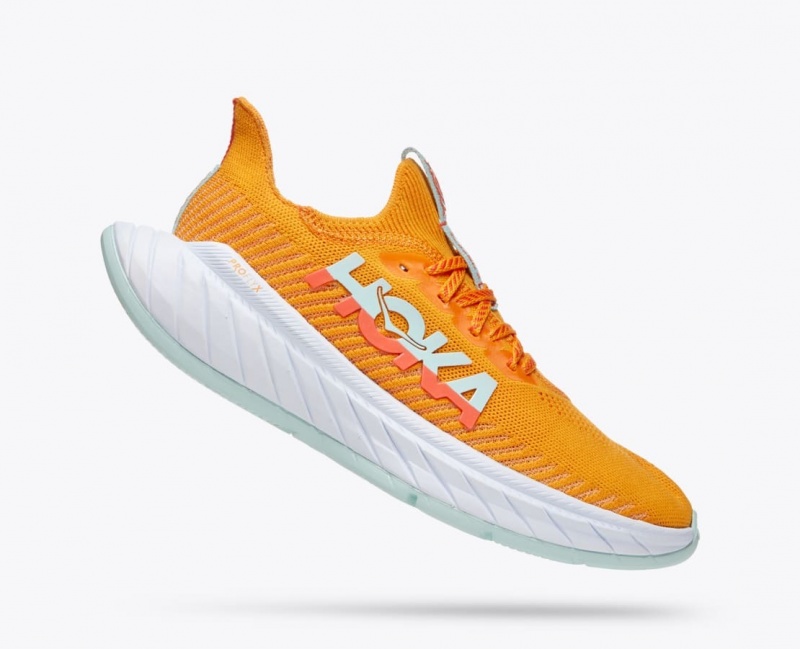 HOKA Carbon X 3 Women's Running Shoes Orange / Coral | GTO478906