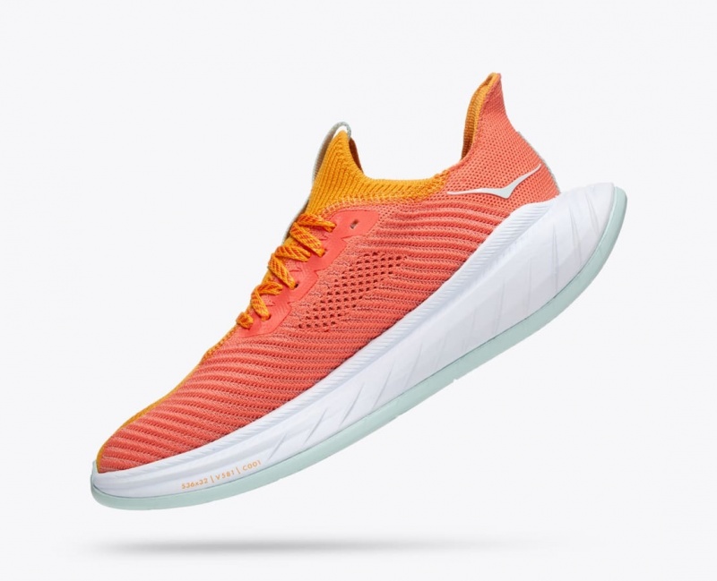 HOKA Carbon X 3 Women's Running Shoes Orange / Coral | GTO478906