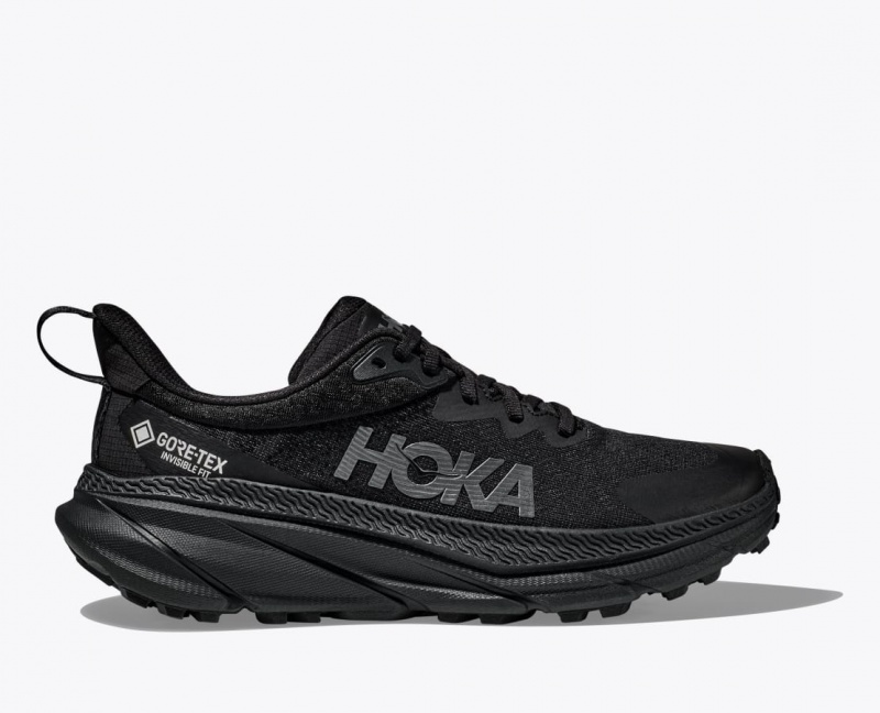 HOKA Challenger 7 GTX Men\'s Trail Running Shoes Black | XMP876302