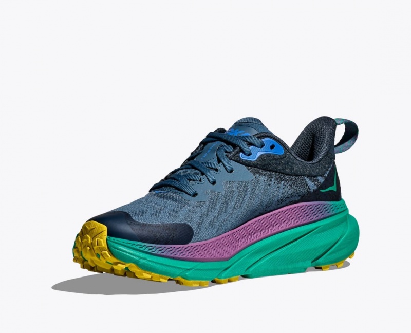 HOKA Challenger 7 GTX Women's Trail Running Shoes Dark Blue | OIW531740