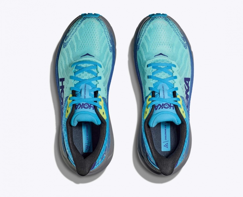 HOKA Challenger 7 Men's Trail Running Shoes Turquoise / Blue | RSB217683