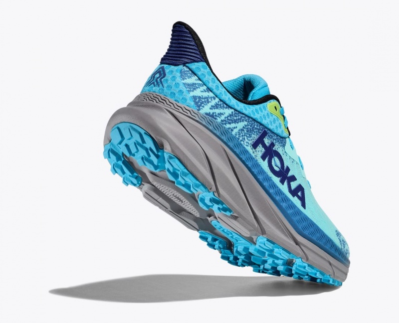 HOKA Challenger 7 Men's Trail Running Shoes Turquoise / Blue | RSB217683