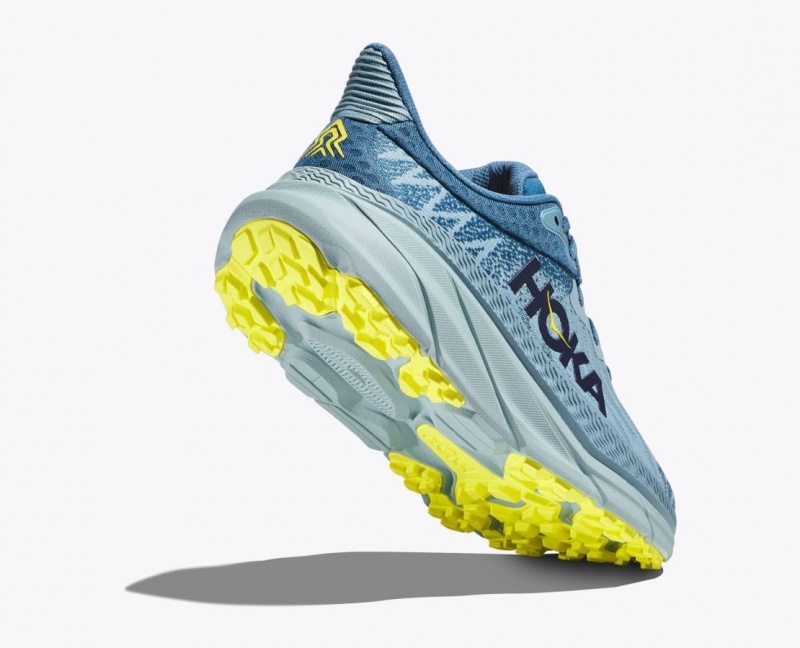 HOKA Challenger 7 Men's Trail Running Shoes Blue / Light Blue | ZQI213587