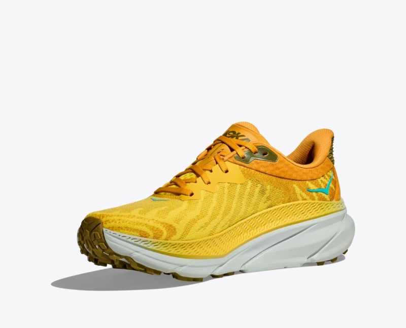 HOKA Challenger 7 Men's Trail Running Shoes Orange / Yellow | YDO124035