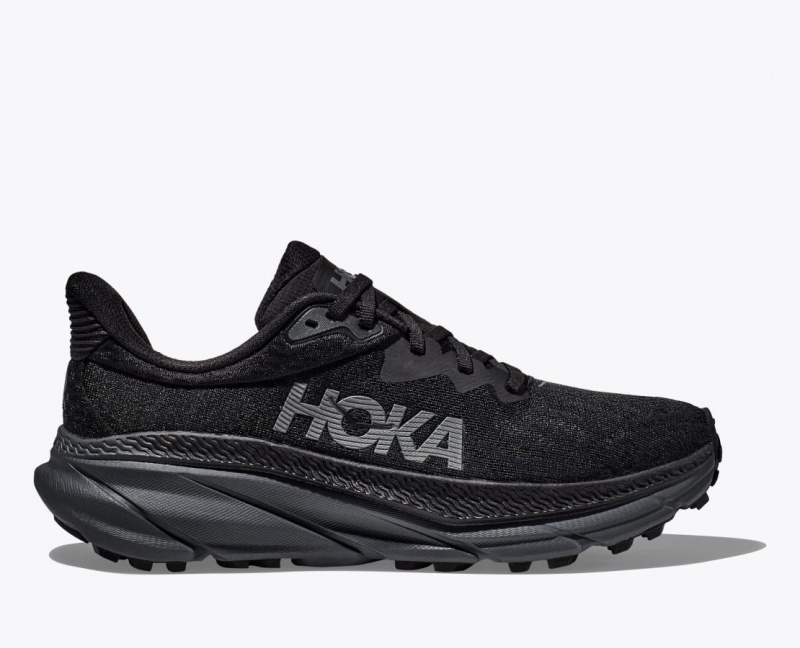 HOKA Challenger 7 Men\'s Trail Running Shoes Black | GRX456701