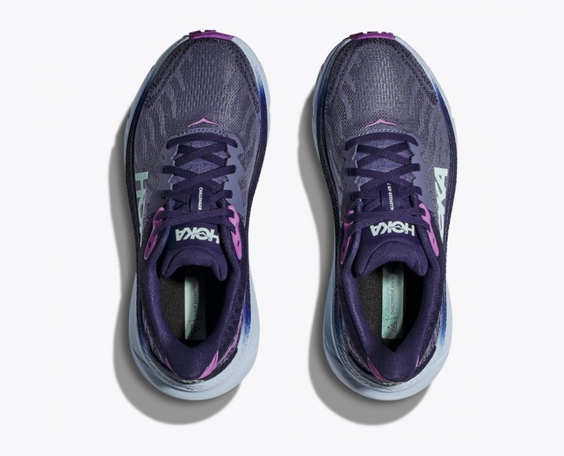 HOKA Challenger 7 Women's Trail Running Shoes Purple | SRZ632154