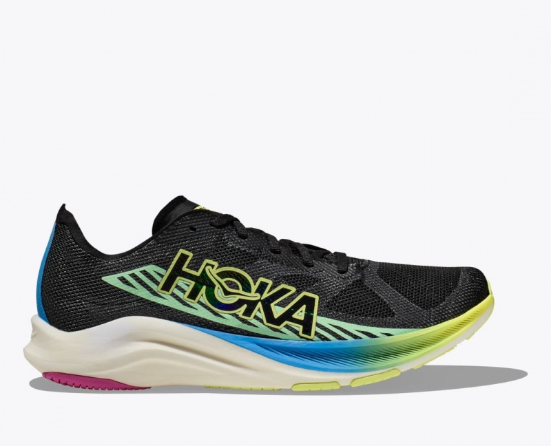 HOKA Cielo Road Men\'s Running Shoes Black / Multicolor | REO408965