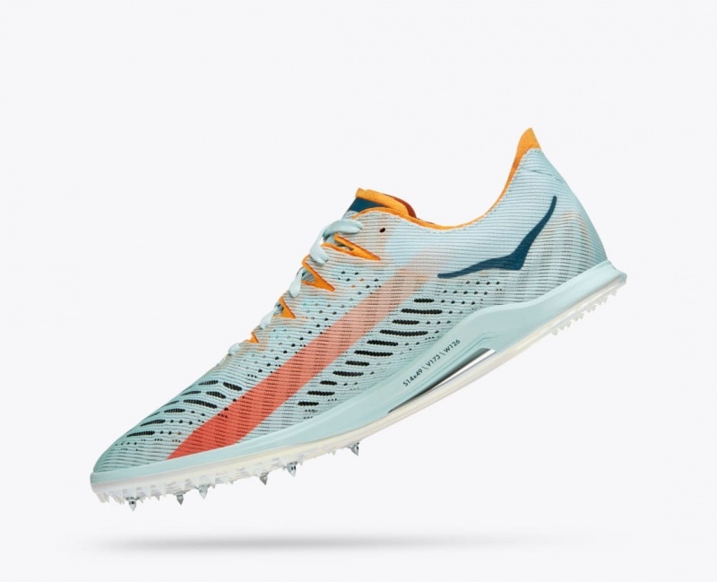 HOKA Cielo X MD Men's Track Spikes Light Turquoise | GAP506238