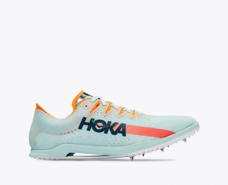 HOKA Cielo X MD Men\'s Track Spikes Light Turquoise | GAP506238