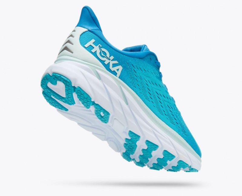 HOKA Clifton 8 Men's Running Shoes Turquoise | MCT984205