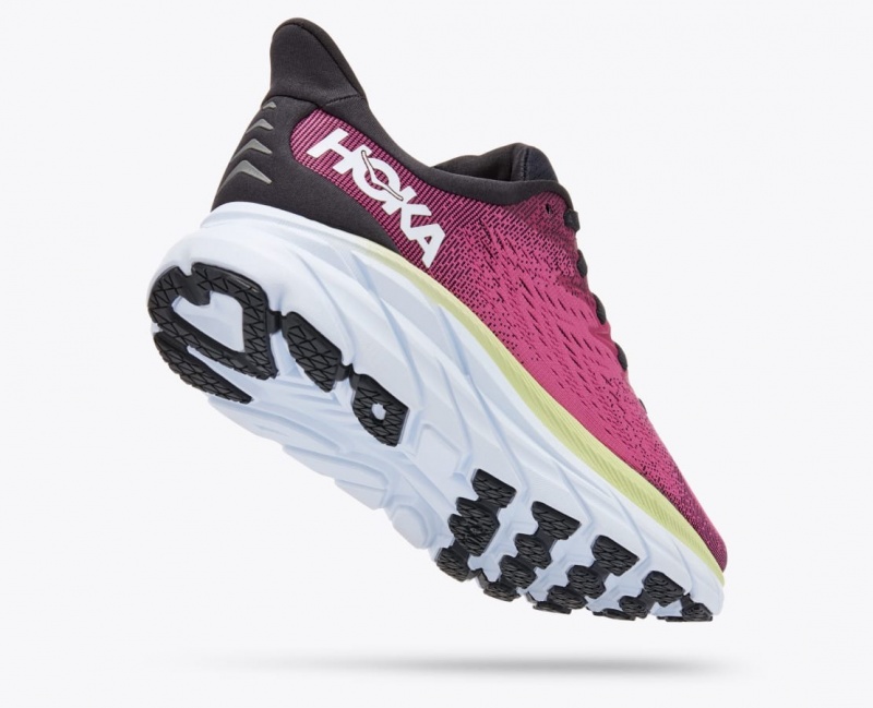 HOKA Clifton 8 Women's Running Shoes Light Burgundy | FGL319845