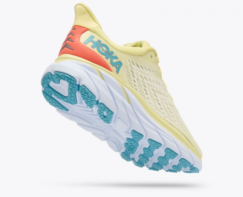 HOKA Clifton 8 Women's Running Shoes Light Yellow | MFO971256