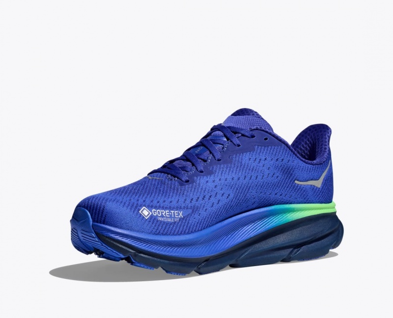 HOKA Clifton 9 GTX Men's Running Shoes Blue | RCS952631