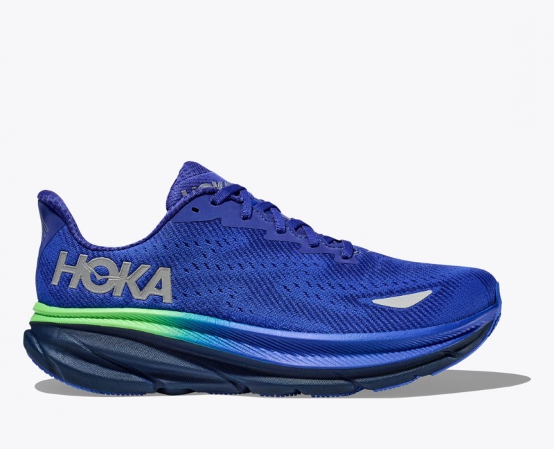 HOKA Clifton 9 GTX Men\'s Running Shoes Blue | RCS952631