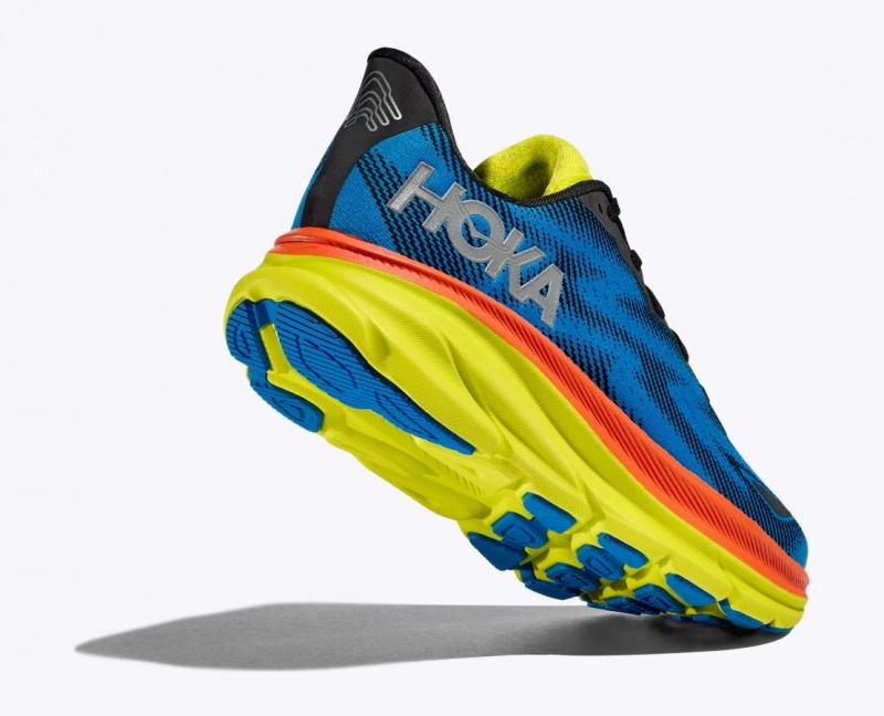 HOKA Clifton 9 GTX Women's Running Shoes Blue / Black | JUE916807