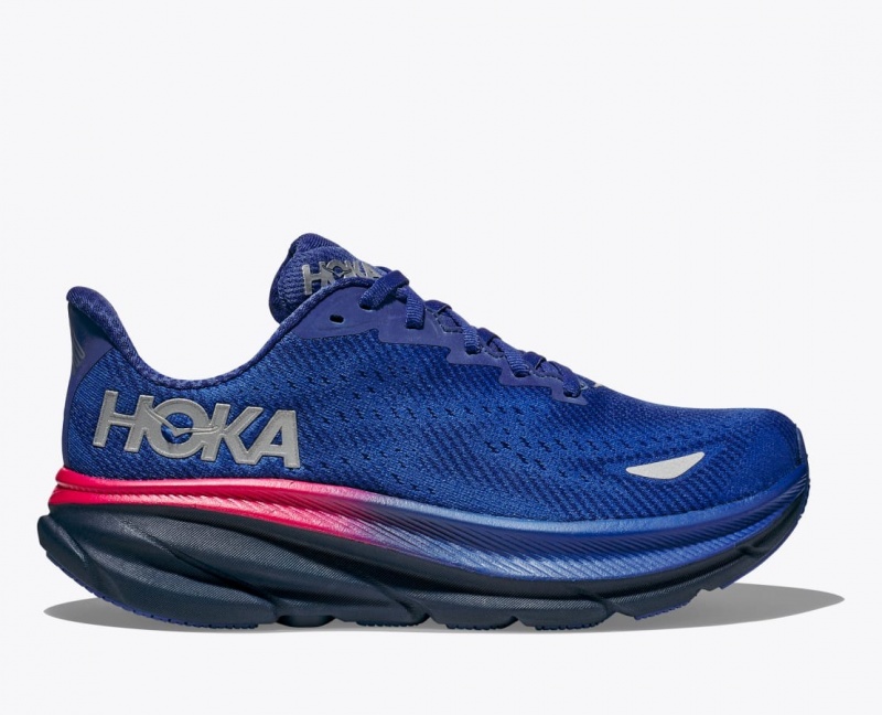 HOKA Clifton 9 GTX Women\'s Running Shoes Blue | TIU487320