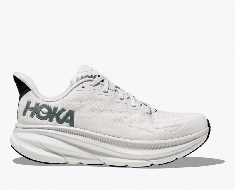 HOKA Clifton 9 Men\'s Running Shoes Light Grey | WAC754682