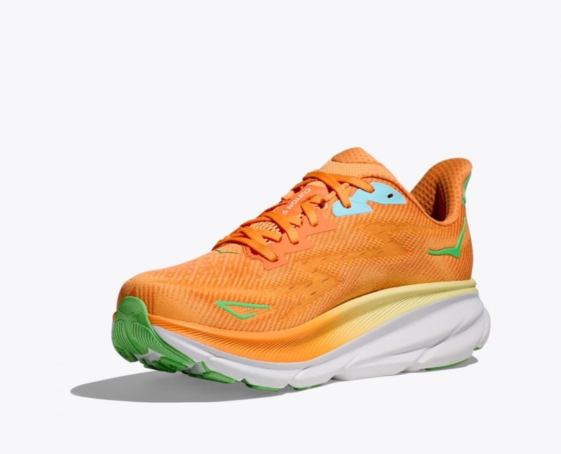 HOKA Clifton 9 Men's Running Shoes Orange | GBT653024