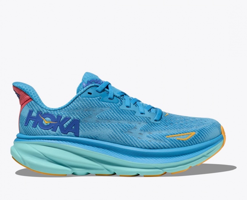 HOKA Clifton 9 Women\'s Running Shoes Blue | PJD126374