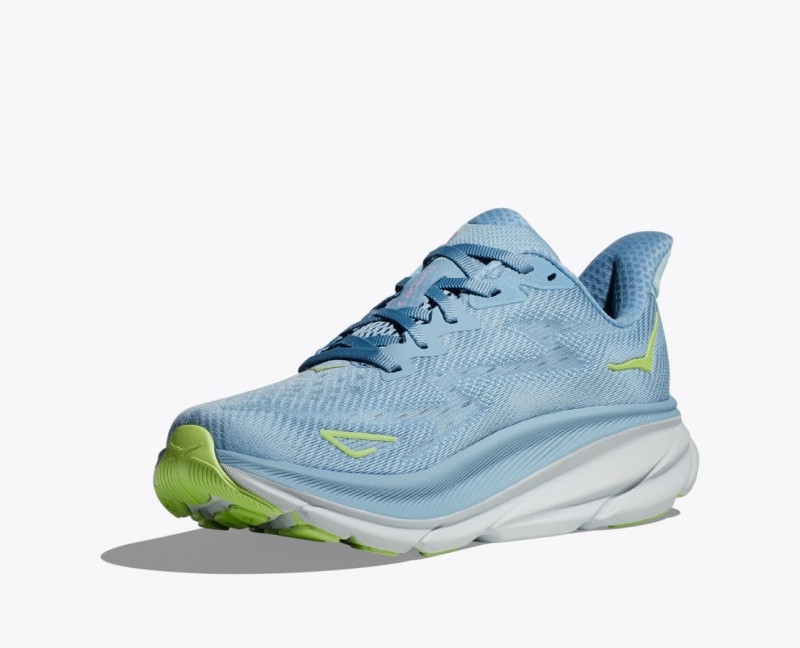 HOKA Clifton 9 Women's Running Shoes Light Blue | BOE205841