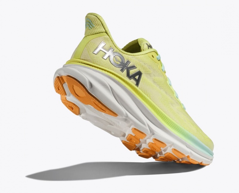 HOKA Clifton 9 Women's Running Shoes Light Green | WBG875190