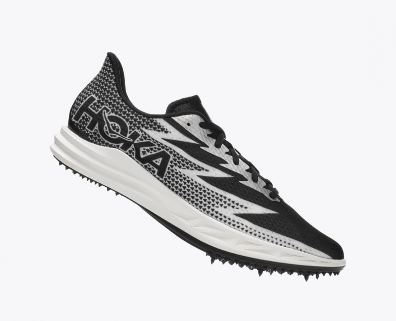 HOKA Crescendo MD Men's Track Spikes Black / White | GRP103685