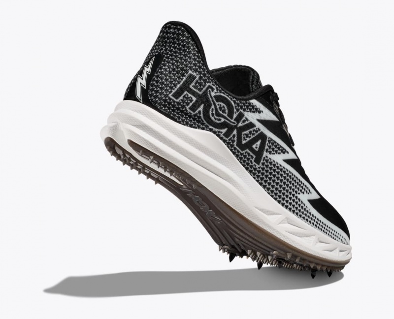 HOKA Crescendo MD Men's Track Spikes Black / White | GRP103685