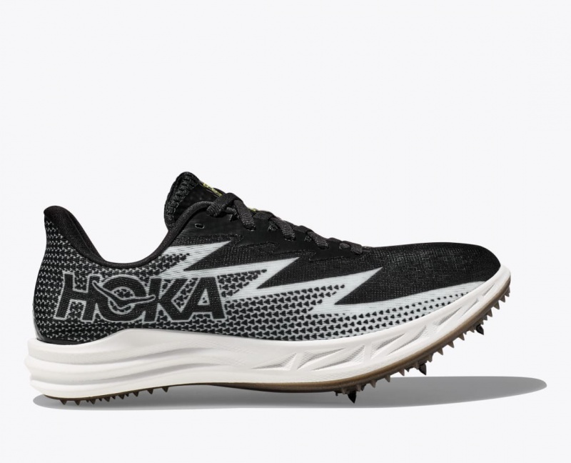 HOKA Crescendo MD Men\'s Track Spikes Black / White | GRP103685