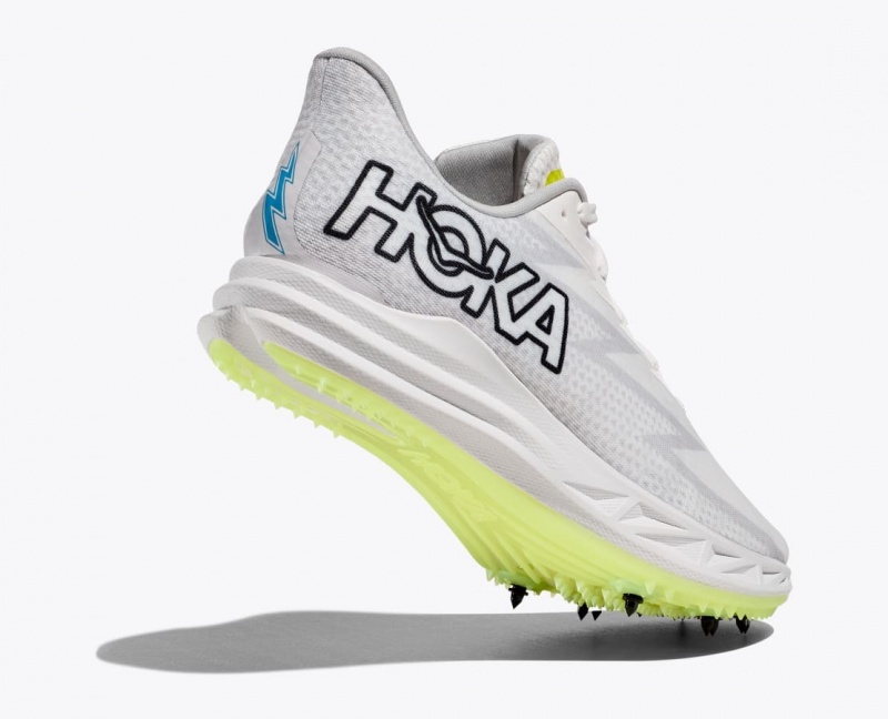 HOKA Crescendo MD Men's Track Spikes White | BSK326589