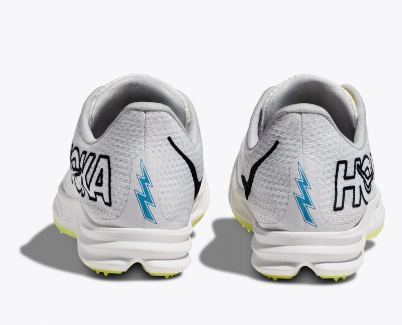 HOKA Crescendo MD Men's Track Spikes White | BSK326589