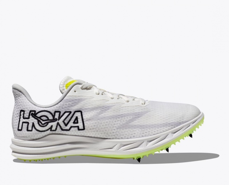 HOKA Crescendo MD Men\'s Track Spikes White | BSK326589