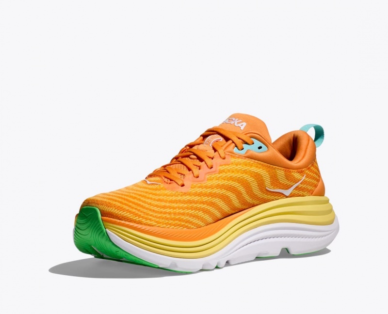 HOKA Gaviota 5 Men's Running Shoes Orange / Yellow | TPE860259