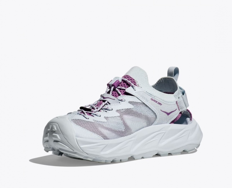 HOKA Hopara 2 Women's Sandals Grey / Purple | PEK567193