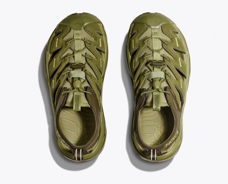 HOKA Hopara Men's Sandals Olive Green | FZO597680