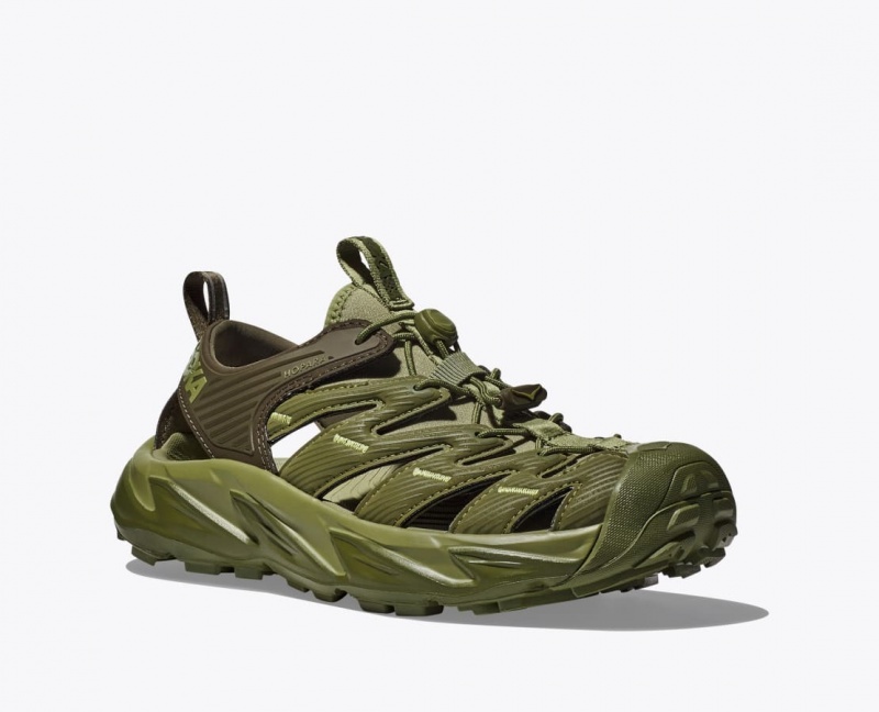 HOKA Hopara Men's Sandals Olive Green | FZO597680