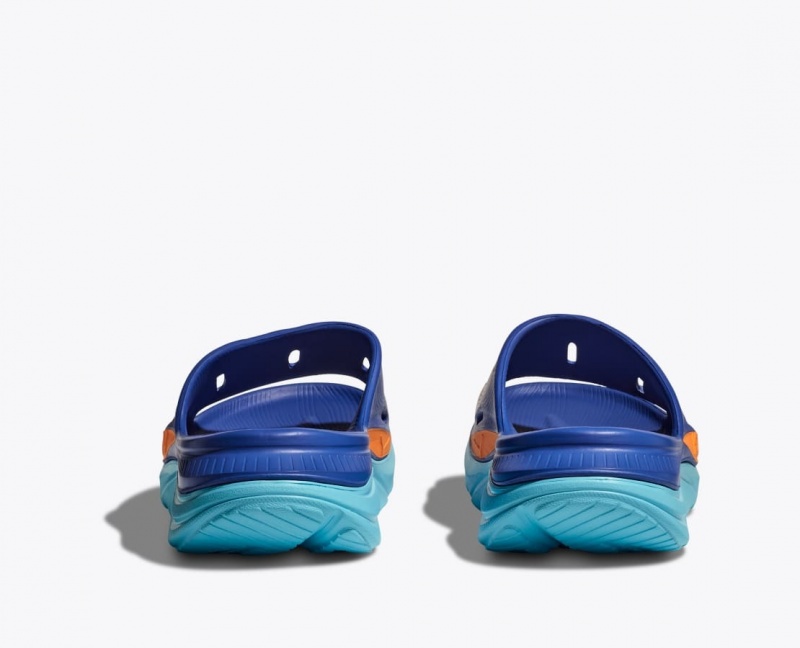 HOKA IRONMAN Ora Recovery Men's Slide Blue | WQP597684