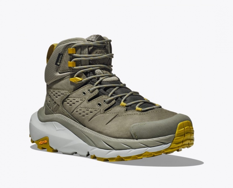 HOKA Kaha 2 GTX Men's Hiking Boots Olive | CFK015964