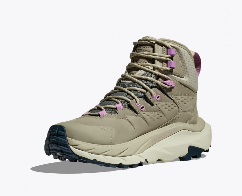 HOKA Kaha 2 GTX Women's Hiking Boots Light Olive | MAN371265