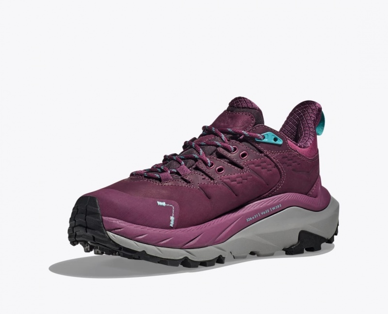 HOKA Kaha 2 Low GTX Women's Hiking Shoes Dark Red | ZXG178394