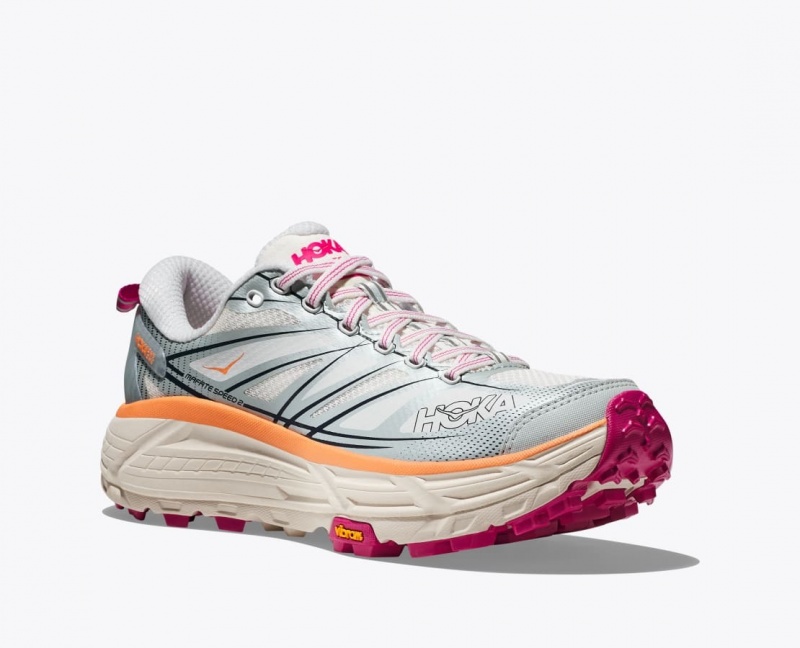 HOKA Mafate Speed 2 Women's Sneakers White / Grey / Orange | MYL742169