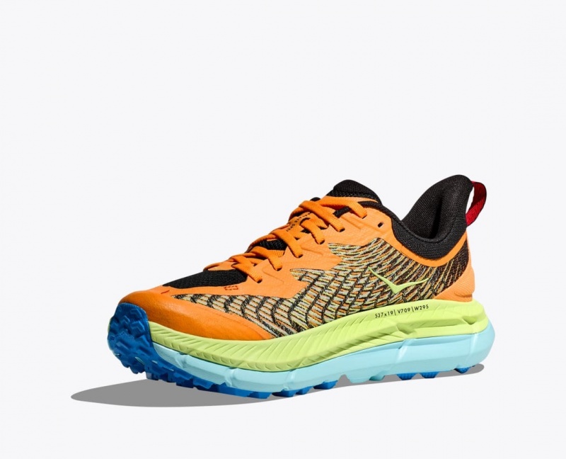 HOKA Mafate Speed 4 Men's Trail Running Shoes Orange / Green | IKZ281976