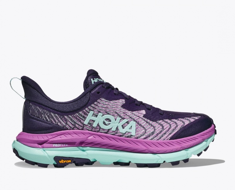 HOKA Mafate Speed 4 Women\'s Trail Running Shoes Purple / Pink | AQT923416