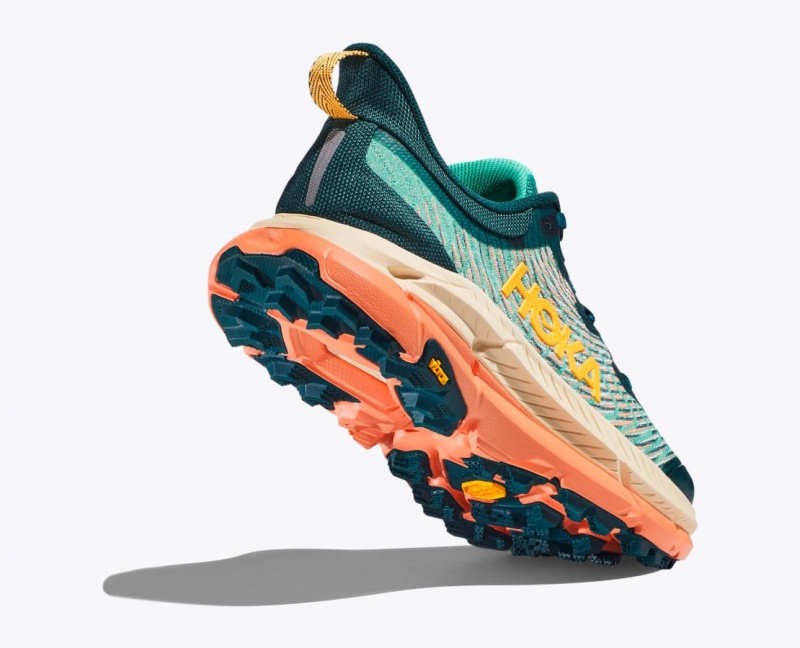 HOKA Mafate Speed 4 Women's Trail Running Shoes Dark Turquoise / Orange | WKP530816