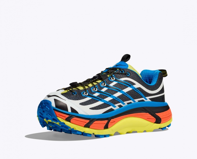 HOKA Mafate Three2 Women's Trail Running Shoes Black / Blue | FTE107394