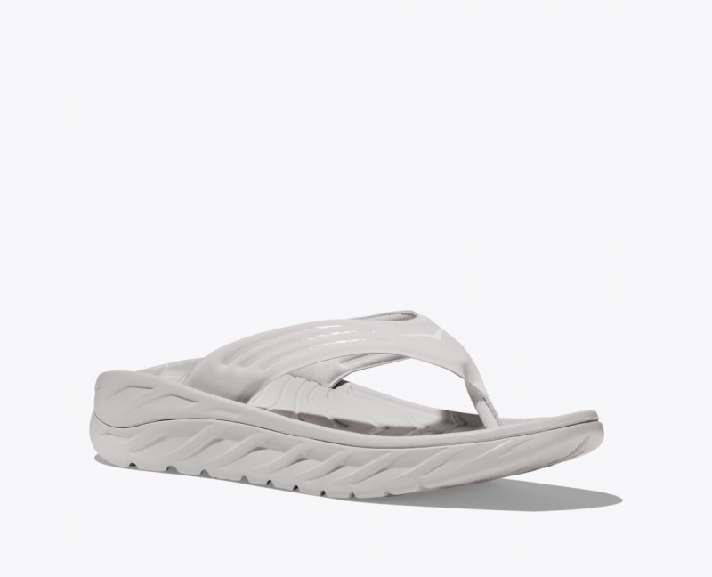 HOKA ORA Recovery Men's Flip Flops Grey | CWD937628