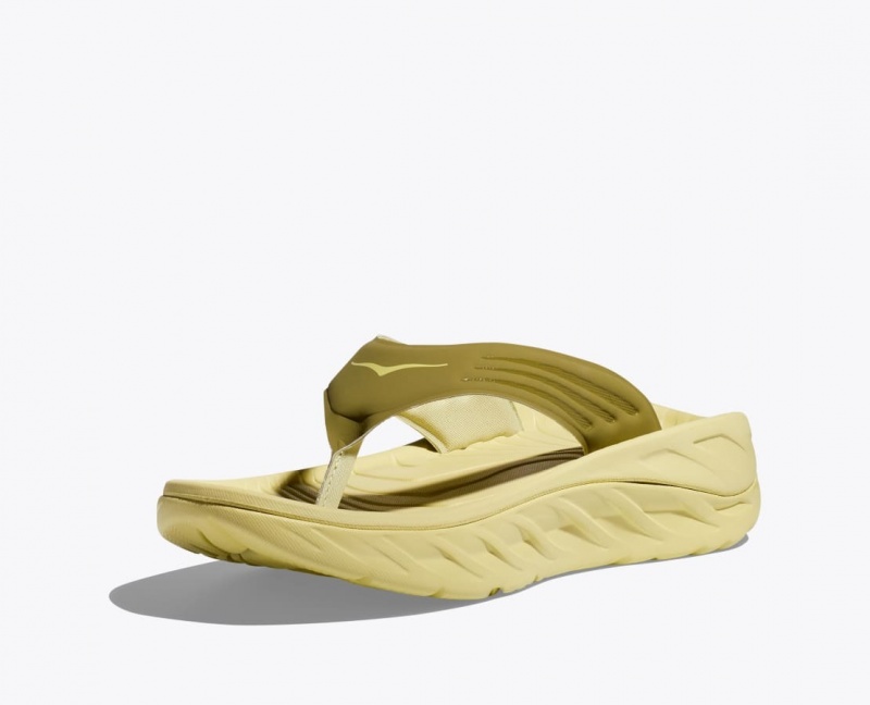 HOKA ORA Recovery Men's Flip Flops Khaki | YRC617893