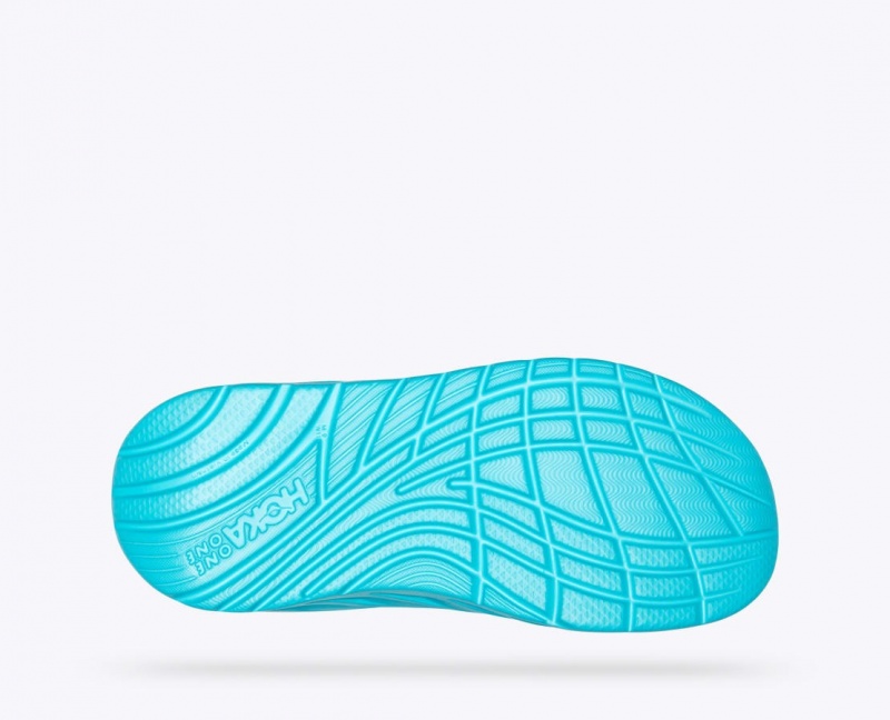 HOKA ORA Recovery Men's Flip Flops Turquoise | XUO841652