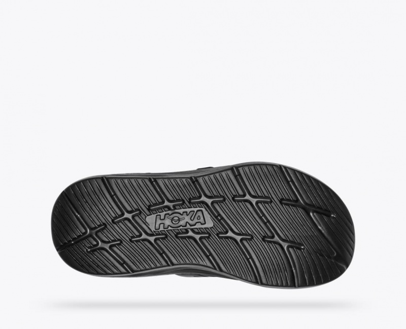 HOKA Ora Luxe Men's Slide Black | ZBS172403